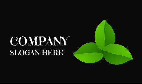 Premium-logo Mit Grünem Blatt