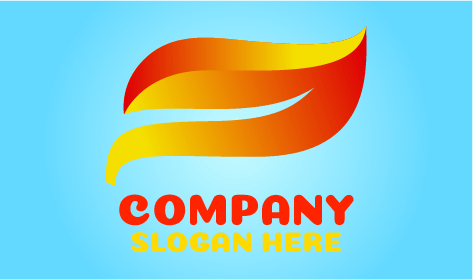 Logo Foglia Moderna Rossastra