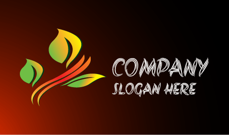 Logo Daun Bernuansa Hijau Kuning