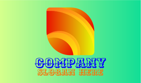 Yellowish Autumn Leaf Logo