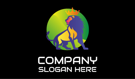 Inspirational King Lion Logo