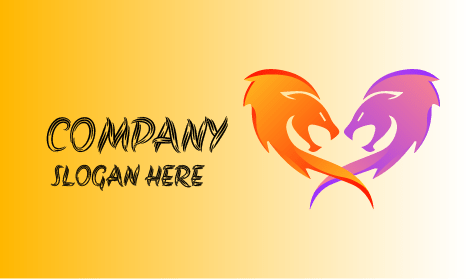 Wild Growling Lion Logo