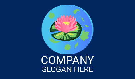 Renkli Sulu Lotus Logosu