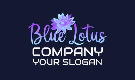 Fresh Blue Lotus Logo