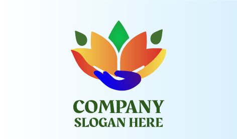 Logo Lotus Gracieusement Embrassé