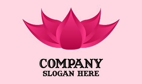 Pembe Gölgeli Lotus Logosu