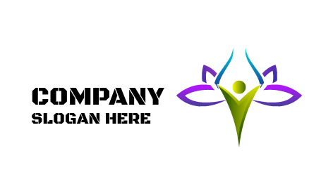 Logo Teratai Ungu Premium