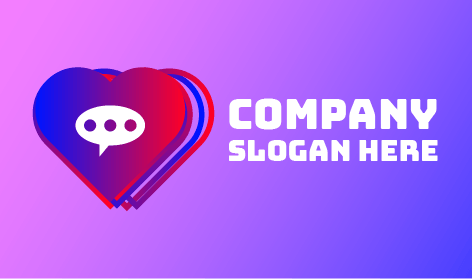 Digitales Herz Liebes Logo