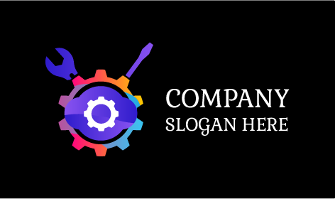 Logo Di Manutenzione Colorful Edges