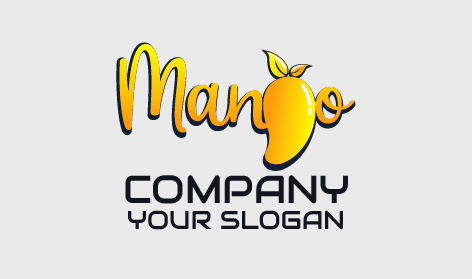 Delicioso Y Elegante Logotipo De Mango
