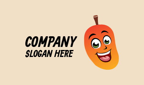 Taze Gülen Mango Meyve Logosu