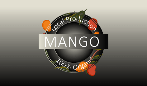 Logotipo Da Loja Local De Fruta E Manga