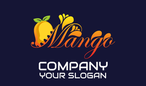 Sleek Tropical Mango Logo