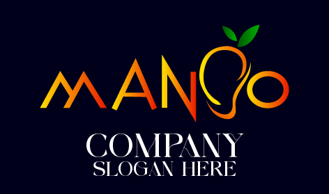 Logotipo Tipográfico De Mango Con Estilo