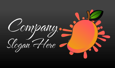 Logotipo De Fruta De Mango Tropical