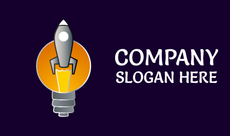 Logo Marketing De Fusée À Bulbe