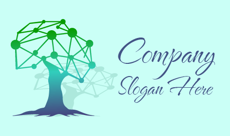 Logo De Marketing D'arbre Numérique