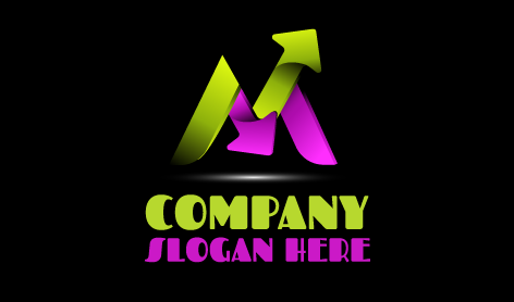 Intertwined Arrows Marketing Logo