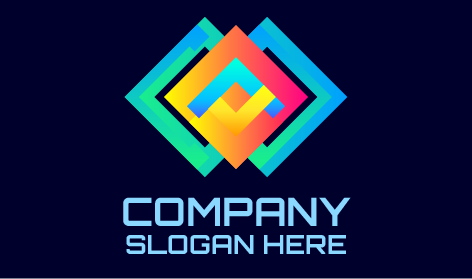 Logo Marketing À Trois Quadrilatères