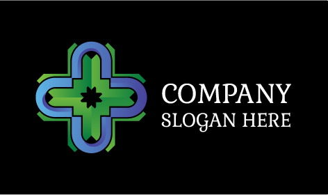 Logotipo Médico Gratuito Con Diseño Floral Verde