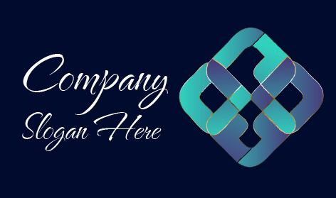 Logo Moderno Con Nodo Astratto