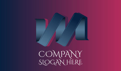 Blue Ribbon Modern Logo