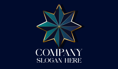 Elegante Logo Moderno A Forma Di Stella