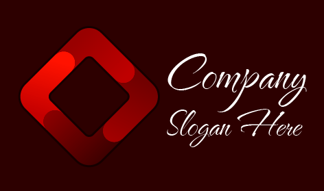 Modernes Logo Mit Hohlem Quadrat