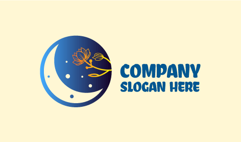 Estetik Çiçek Ay Logosu