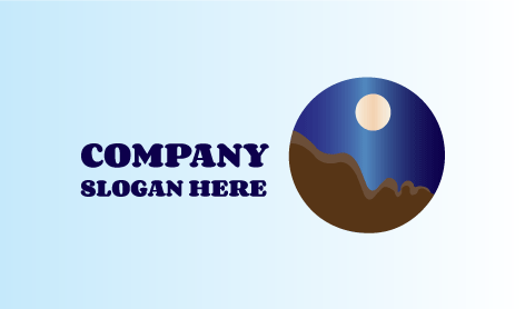 Logo Bulan Langit Malam Gelap