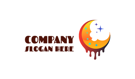 Dripping Boundary Moon Logo