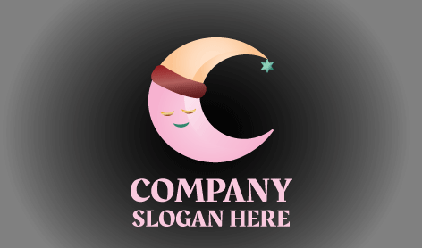 Logotipo De La Luna Del Sueño Encantador