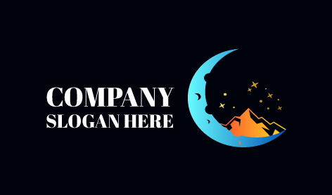 Schimmerndes Nachtmond-Logo