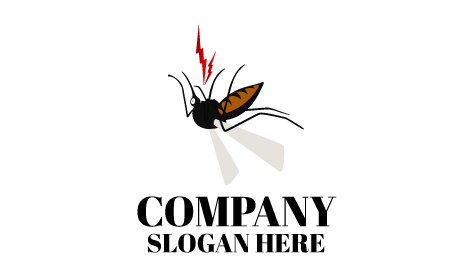 Logo Nero A Forma Di Zanzara