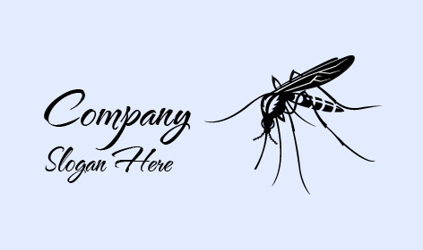 Logo Con Silhouette Di Zanzara Nera