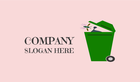 Schmutziger Mülleimer Mit Mückenlogo