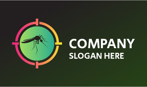 Runder Rahmen Mit Moskito-Logo