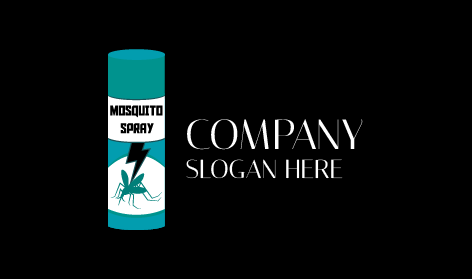 Logo Spray Antizanzare Azzurro Cielo