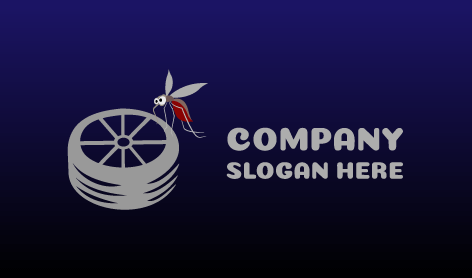 Logo Mit Mücke Auf Dem Reserverad