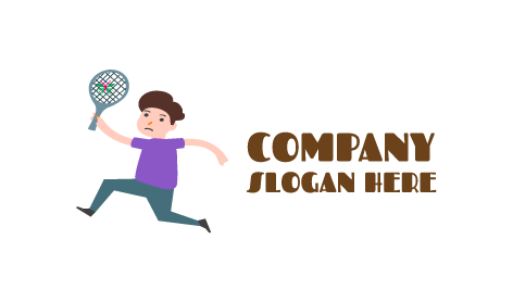 Logo De Moustique Avec Tapette