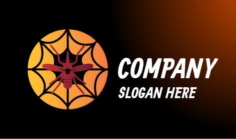 Web-Verwickeltes Moskito-Logo