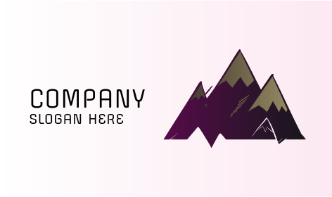 Bold Color Mountain Logo
