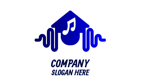 Logo De La Maison De Musique Bleue