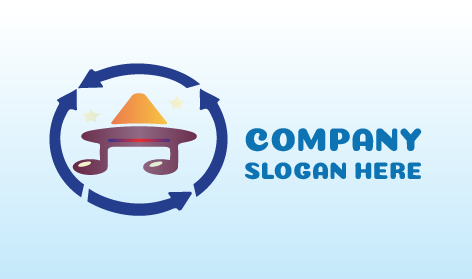 Logo De Note De Musique Violette Accrocheuse