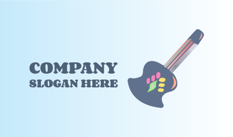 Logo De Musique De Guitare À Imprimé Floral