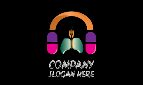 Logo De Musique Moderne Pour Casque