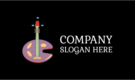 Logo De Musique Purple Body Guitar