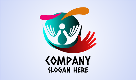 Handgeformtes Gemeinnütziges Logo