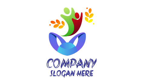 Jubelndes Tanzendes Gemeinnütziges Logo