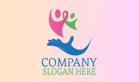 Logotipo Sem Fins Lucrativos De Silhueta De Pessoas